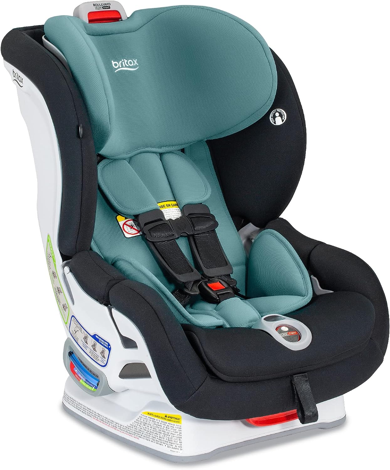 Britax Boulevard Convertible Car Seat, 10 Years of Use, ClickTight, SafeWash, Green Contour, Child Safety Car Seats, Infant to Toddler Car Seat