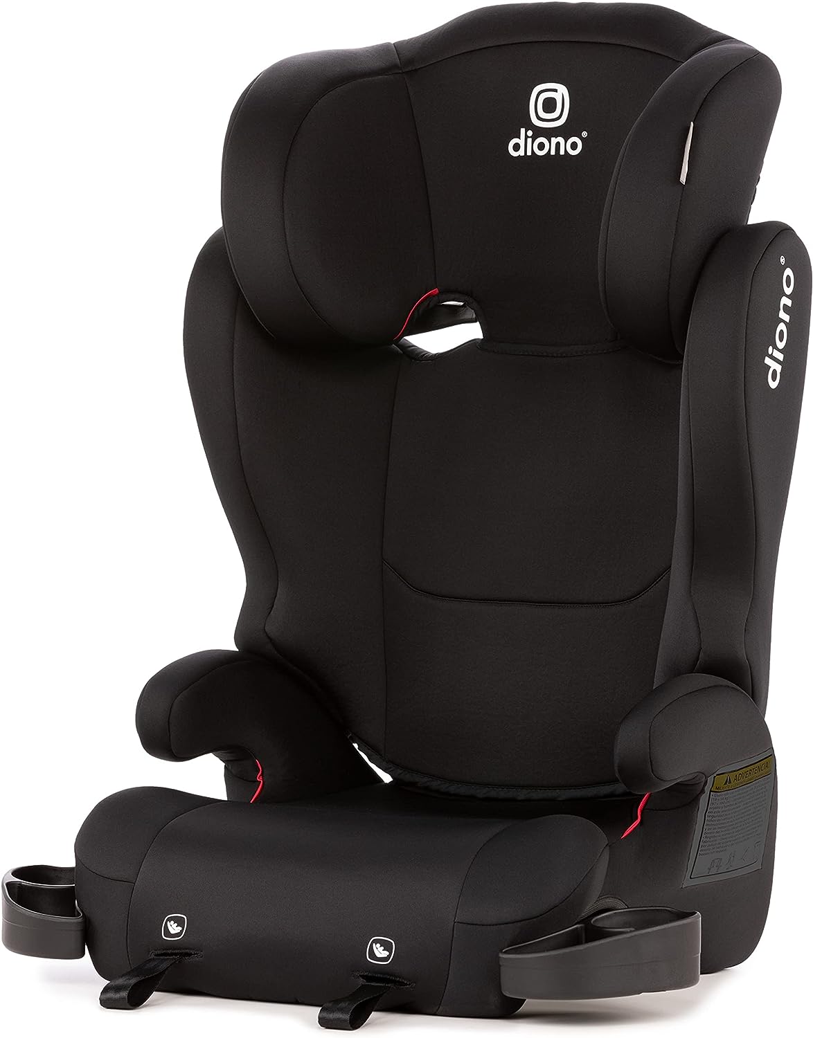 Diono Cambria 2 XL 2022, 2-in-1 Belt Positioning Booster Seat, High-Back to Backless Booster with Space and Room to Grow, 8 Years 1 Booster Seat, Black