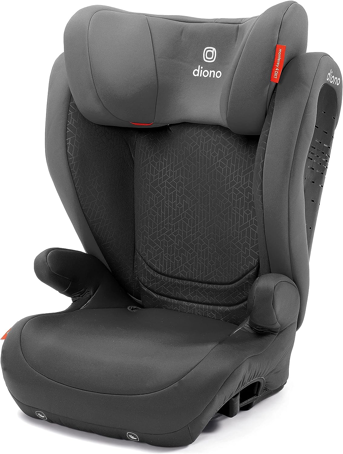Diono Monterey 4DXT 2 in 1 High Back Booster Car Seat with Expandable Height & Width, Enhanced Side Impact Protection, 8 Years 1 Booster, Gray Dark